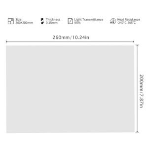 Pelicula FEP 260x200mm